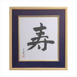 ナカバヤシ 木製 色紙額(寿)(紺) フ-CW-201-B ナカバヤシ 木製 色紙額(寿)(紺) フ-CW-201-B