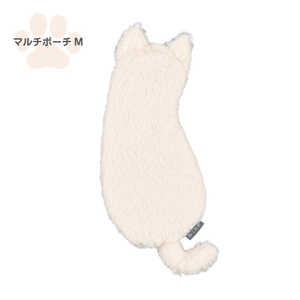 ナカバヤシ ねこのせ マルチポーチ M シロペルシャ NNS-MP02WH