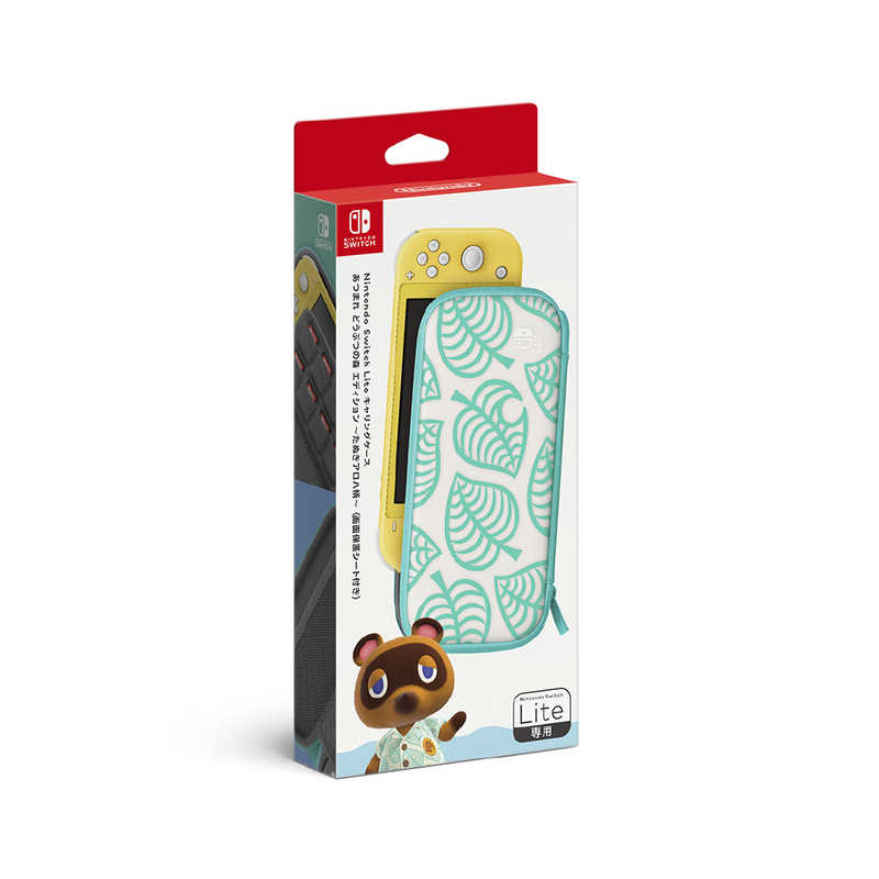 任天堂　Nintendo 任天堂　Nintendo Nintendo Switch Liteキャリングケース あつまれ どうぶつの森エディション ~たぬきアロハ柄~(画面保護シｰト付き) あつまれ どうぶつの森エディション ~たぬきアロハ柄~(画面保護シｰト付き)