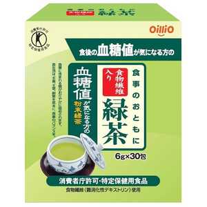 日清オイリオ 【特定保健用食品(トクホ)】食事のおともに食物繊維入り緑茶(30包) 