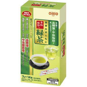 日清オイリオ 機能性表示食事のおともに食物繊維入り緑茶7g×14包 食事のおともに 