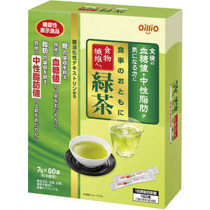 日清オイリオ 機能性表示食事のおともに食物繊維入り緑茶7g×60包 7g×60包