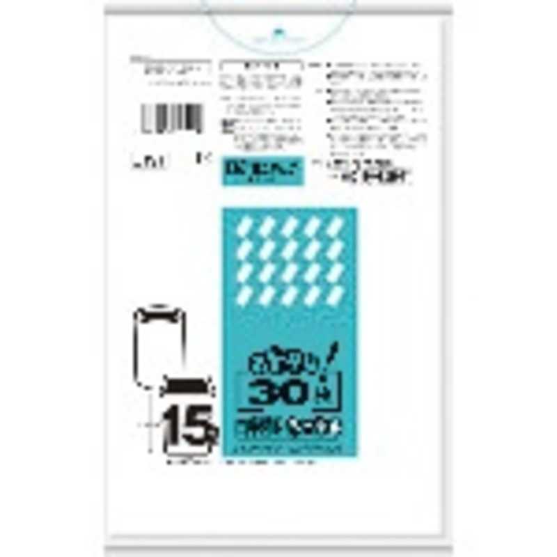 日本サニパック 日本サニパック サニパック おトクな!ペール用ゴミ袋 15L 白半透明 30枚 U19T_ U19T_