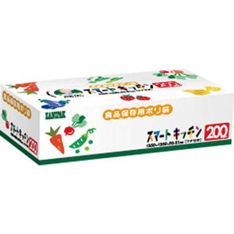 日本サニパック 日本サニパック サニパック KS20スマートキッチン保存袋(箱入り)半透明200枚 KS20HCL_ KS20HCL_
