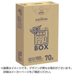 日本サニパック サニパックPA73プロ3層70L100枚 PA73HCL