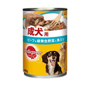 マースジャパンリミテッド ペディグリーチャム ざく切りビーフ & 魚・野菜 入り400g マースジャパンリミテッド ペディグリーチャム ざく切りビーフ & 魚・野菜 入り400g