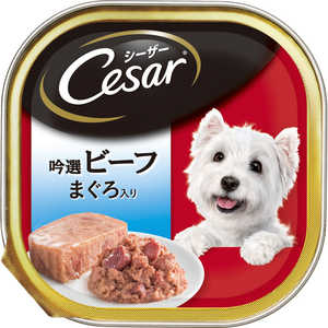 マースジャパンリミテッド シーザー 吟撰ビーフ まぐろ入り 100g 犬 CE26Nビーフマグロ100G