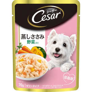 マースジャパンリミテッド シーザー 蒸しささみ 野菜入り 70g マースジャパンリミテッド シーザー 蒸しささみ 野菜入り 70g