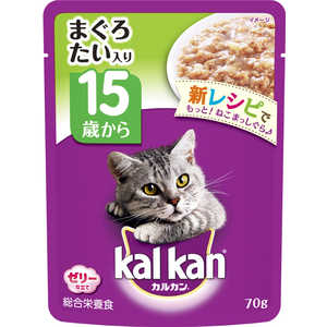 マースジャパンリミテッド カルカン(kalkan) パウチ 15歳から まぐろ たい入り (70g) 