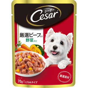 マースジャパンリミテッド シーザー 厳選ビーフ入り 野菜入り 70g マースジャパンリミテッド シーザー 厳選ビーフ入り 野菜入り 70g