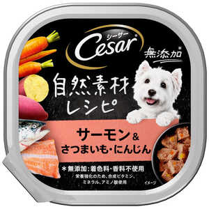 マースジャパンリミテッド Cesar(シーザー)自然素材レシピ サーモン&さつまいも・にんじん 85g マースジャパンリミテッド Cesar(シーザー)自然素材レシピ サーモン&さつまいも・にんじん 85g