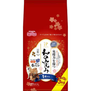 ペットライン JPスタイル和の究み 小粒 1歳から 3kg(500g×6) ペットライン JPスタイル和の究み 小粒 1歳から 3kg(500g×6)