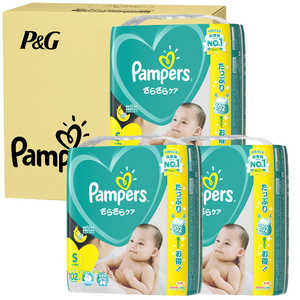 P & G 【ケース販売】Pampers（パンパース）さらさらケア テープ / ウルトラジャンボ S 102枚 （4-8kg）×3コ ケース サラサラケアS102ケ