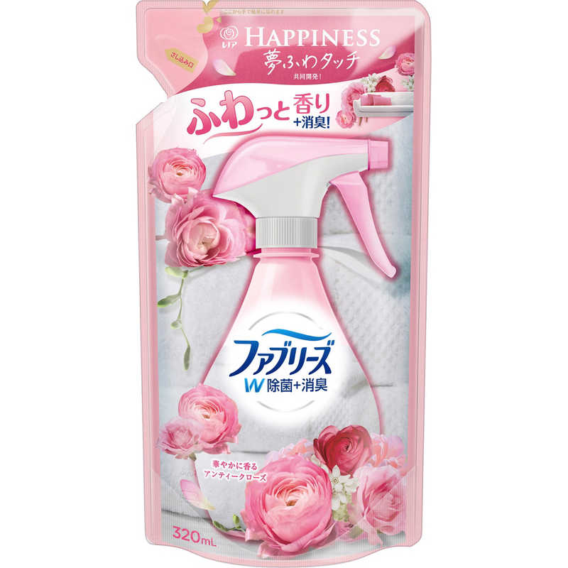 P&G P&G ファブリーズ with レノアハピネス W除菌 アンティークローズの香り つめかえ用 (320ml)  