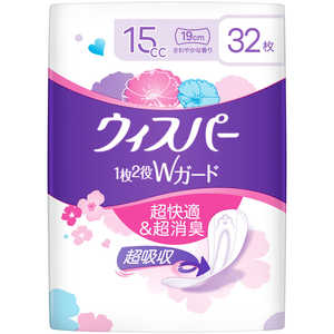P&G ウィスパーWガードおりもの & 水分ケア パンティライナー15cc32枚 P&G ウィスパーWガードおりもの & 水分ケア パンティライナー15cc32枚