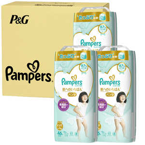 P & G Pampers (パンパース)肌へのいちばんパンツ / ウルトラジャンボ ビッグ 46枚 (12-22kg)×3コ ケース ハダイチパンUJBIG46ケ