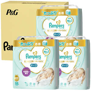 P & G 【ケース販売】Pampers（パンパース）はじめての肌へのいちばん / ウルトラジャンボ 新生児 88枚 （5kgまで）×3コ ケース ハダイチUJNB88ケ
