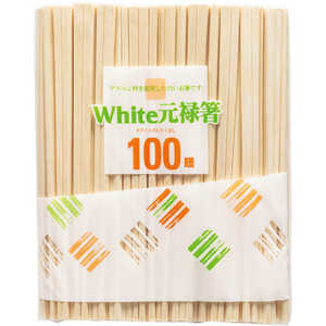 やなぎプロダクツ ホワイトアスペン元禄箸裸100膳 やなぎプロダクツ ホワイトアスペン元禄箸裸100膳