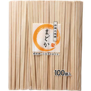 やなぎプロダクツ まどか白樺元禄箸裸100膳 やなぎプロダクツ まどか白樺元禄箸裸100膳