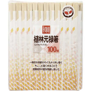 やなぎプロダクツ エコロ植林元禄箸100膳 やなぎプロダクツ エコロ植林元禄箸100膳