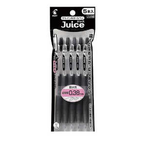 パイロット ボールペン 超極細 5本パック Juice(ジュース) ブラック(インク色：ブラック) ［0.38mm］ ブラック（インク色：ブラック） P-LJU-50UF-5B