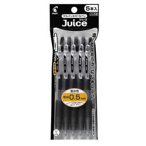 パイロット ボールペン 極細 5本パック Juice(ジュース) ブラック(インク色：ブラック) ［0.5mm］ ブラック（インク色：ブラック） P-LJU-50EF-5B