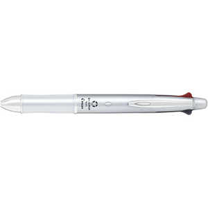 パイロット [多機能油性ボールペン]ドクターグリップ4+1(インキ色:4色､ボール径0.7mm) PBKHDF1SFN-S シルバｰ