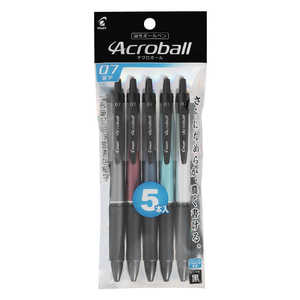パイロット 油性ボールペン アクロボールT07mm B 5本パック PBAB75FT5PB パイロット 油性ボールペン アクロボールT07mm B 5本パック PBAB75FT5PB