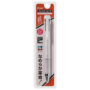 パイロット 多色ボールペン ジュースアップ4 0.4mm パック入 ホワイト P-LKJP-60S4-W パイロット 多色ボールペン ジュースアップ4 0.4mm パック入 ホワイト P-LKJP-60S4-W