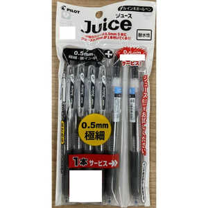 パイロット ジュース ボールペン 0.5mm 極細 ブラック5本パック+ブラック1本 P-LJUEFIB-5BTKB パイロット ジュース ボールペン 0.5mm 極細 ブラック5本パック+ブラック1本 P-LJUEFIB-5BTKB