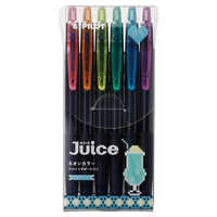 パイロット ゲルインキボールペン Juice 0.5mm ネオンカラー6色セット