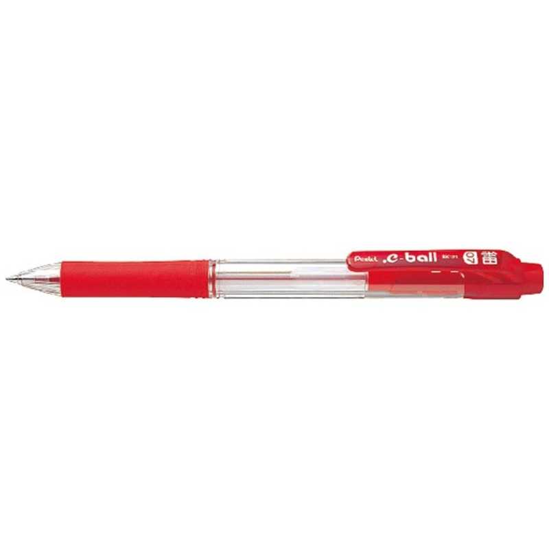 ぺんてる [油性ボールペン].eボール(ドット･イーボール) BK127-B (ボｰル径:0.7mm細字､インク色:赤) の通販 | カテゴリ
