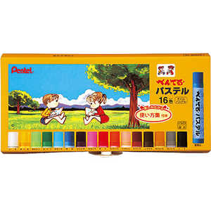 ぺんてる ぺんてるパステル16色 GHSR-16