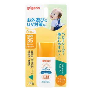 ピジョン UVベビーミルク ウォータープルーフ 30g SPF35/PA+++ ピジョン UVベビーミルク ウォータープルーフ 30g SPF35/PA+++