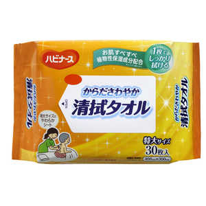 ピジョンタヒラ ハビナース からださわやか清拭タオル 30枚 