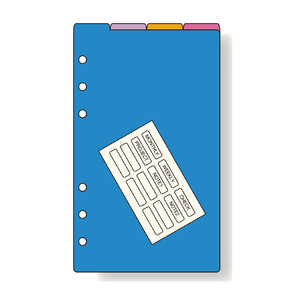 レイメイ キーワード カラーインデックス(縦型4区分)聖書 WWR1378