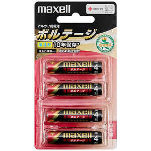 マクセル 「単4形乾電池」アルカリ乾電池×4本 「ボルテージ」 LR03‐T‐4B マクセル 「単4形乾電池」アルカリ乾電池×4本 「ボルテージ」 LR03‐T‐4B
