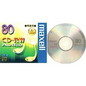 マクセル 音楽用CD-RW 1枚 CDRWA80MQ.1TP