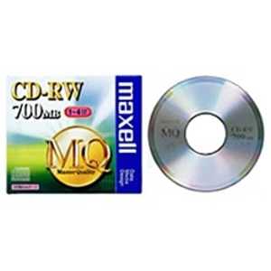 マクセル デｰタ用CD-RW｢1-4倍速/700MB｣1枚 CDRW80MQ.S1P