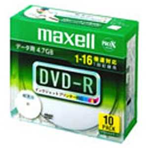 マクセル データ用DVD-R(16倍速) プリンタブルワイド 10枚パック R-S10P16 DR47WPDS1P10SA