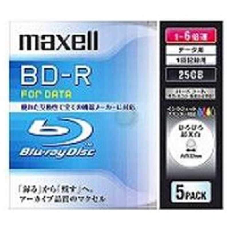 マクセル マクセル データ用BD-R(1-6倍速対応/25GB)5枚パック BR25PWPC.5S BR25PWPC.5S