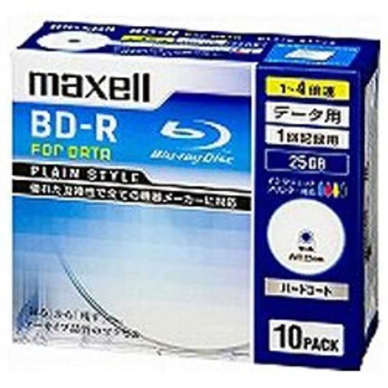 マクセル マクセル データ用BD-R(1-4倍速対応/25GB)10枚パック BR25PPLWPB.10S BR25PPLWPB.10S