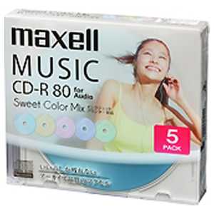 マクセル 音楽用CD-R 80分 5枚パック CDRA80PSM.5S