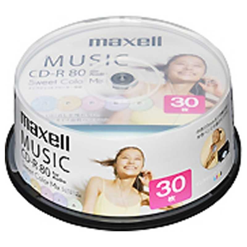 マクセル マクセル 音楽用CD-R 80分 30枚スピンドルケース CDRA80PSM.30SP CDRA80PSM.30SP