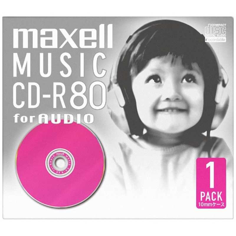 マクセル マクセル 音楽用CD-R 80分 ピンク(1枚パック) CDRA80D.PK.1J CDRA80D.PK.1J