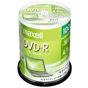 マクセル 1~16倍速対応 データ用DVD-Rメディア (4.7GB･100枚) DR47PWE.100SP