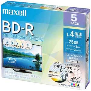 マクセル 録画用BD-R maxell MIX [5枚/25GB/インクジェットプリンター対応] BRV25PME.5S