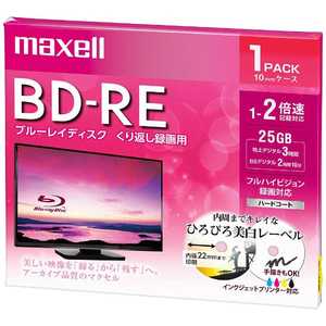 マクセル 録画用 BD-RE 1-2倍速 25GB 1枚｢インクジェットプリンタ対応｣ BEV25WPE.1J