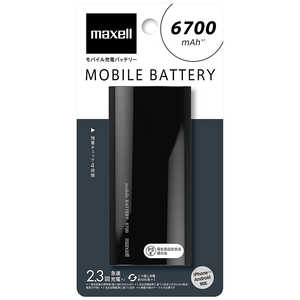 ޥ ХХåƥ꡼ ֥å 6700mAh 1ݡ microUSB ť MPC-C6700PBK