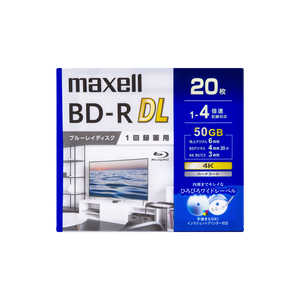 マクセル 録画用BD-R DL 20枚 maxell ［20枚 /50GB /インクジェットプリンター対応］ BRV50WPG.20S